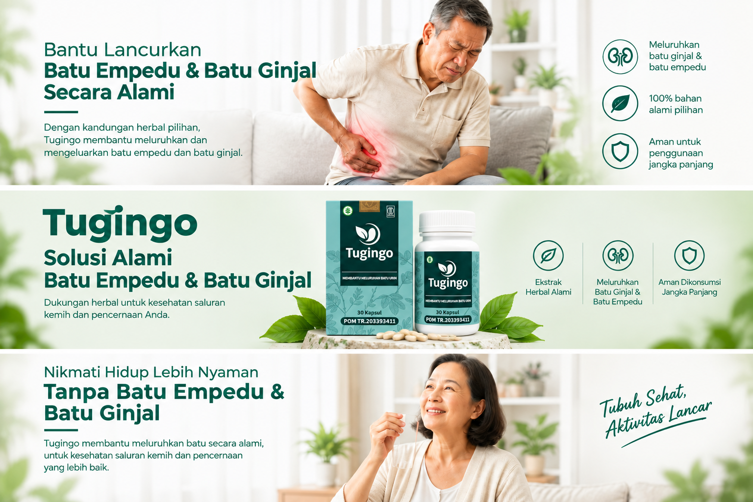 TUGINGO - herbal kapsul untuk mendukung kesehatan ginjal dan saluran kemih